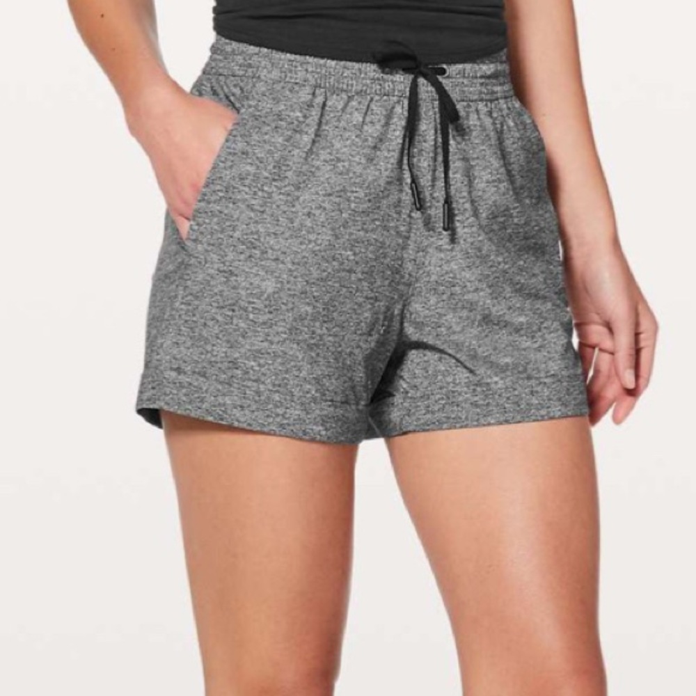 lululemon athletica Heather Gray Athletic Shorts